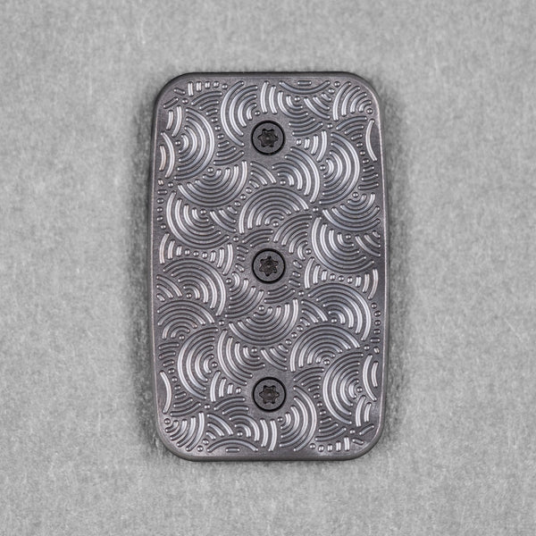 Drop Date (09/30): Magnus x URBAN Toad Inverse Turtle Fidget Slider - Blackout Zirconium & Zirc Plates w/ Chaos Seigaiha™ - URBAN EDC®