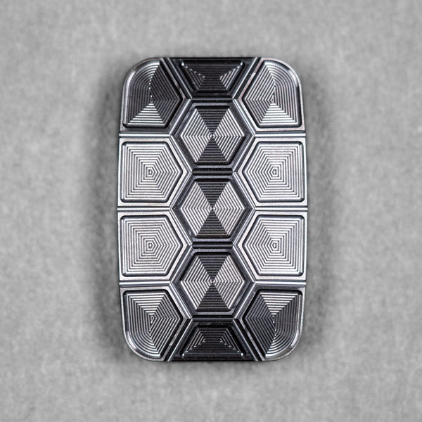 Drop Date (09/30): Magnus x URBAN Toad Inverse Turtle Fidget Slider - Blackout Zirconium & Zirc Plates w/ Chaos Seigaiha™ - URBAN EDC®