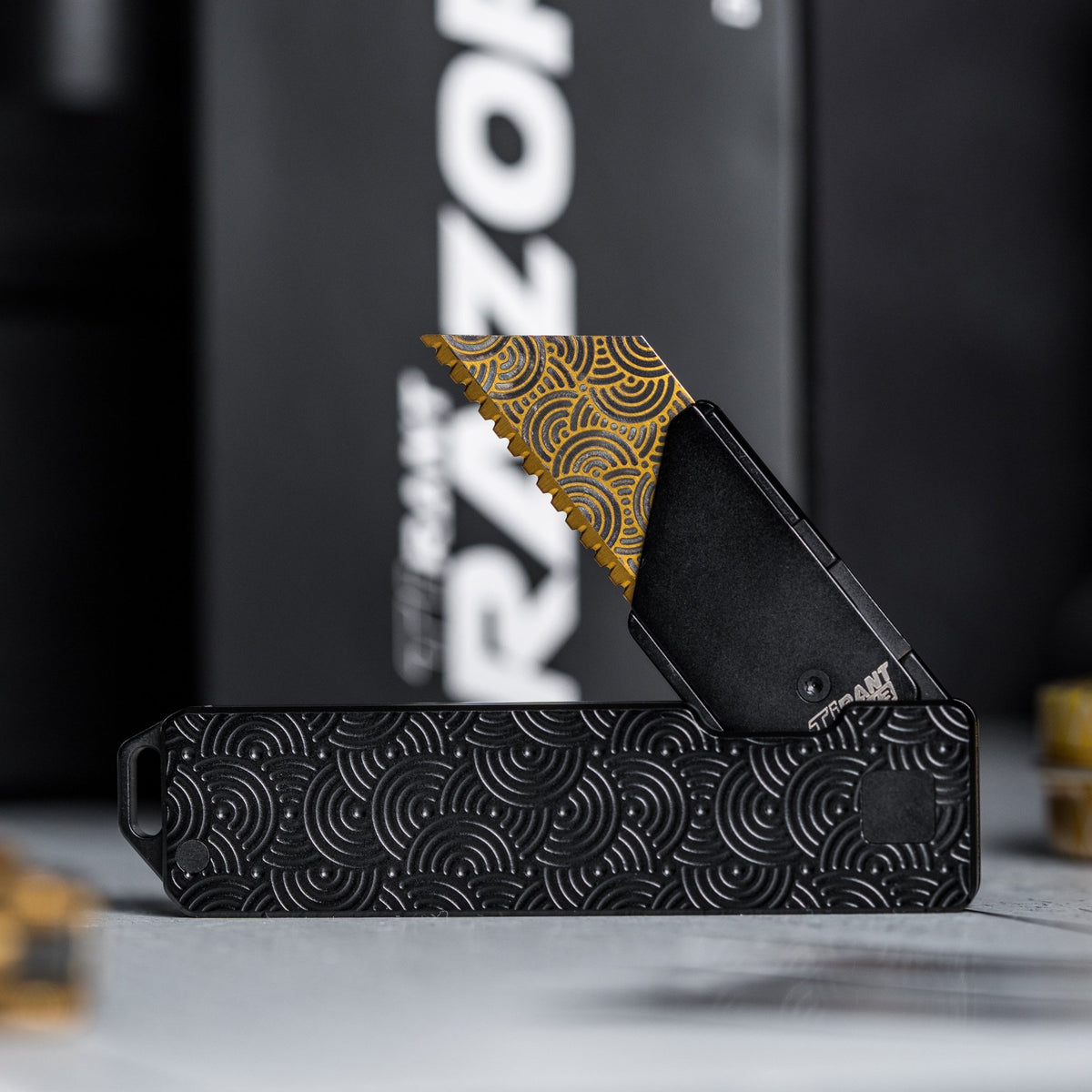 Drop Date (10/01): Exceed Designs x URBAN TiRant Razor V3 - Chaos Seigaiha™ - URBAN EDC®