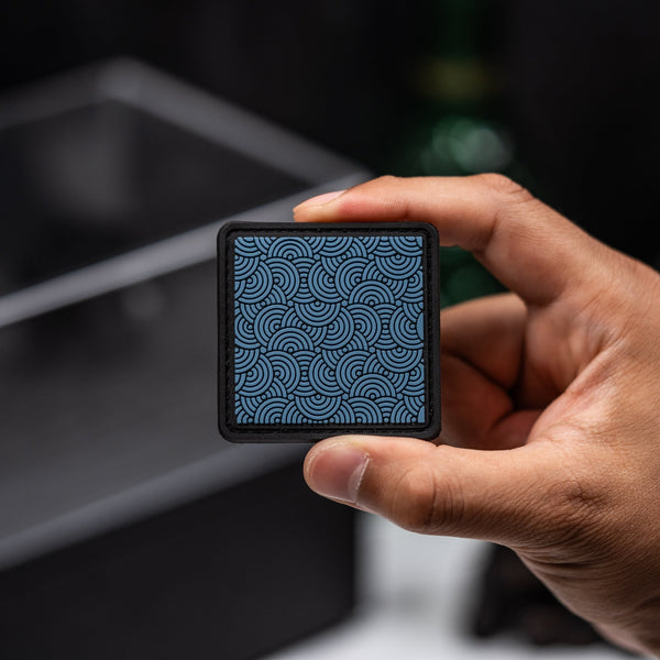 Drop Date (10/07): Chaos Seigaiha™ Stormy Blue RE Patch - 2x2 - URBAN EDC®
