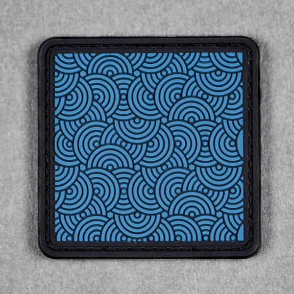 Drop Date (10/07): Chaos Seigaiha™ Stormy Blue RE Patch - 2x2 - URBAN EDC®
