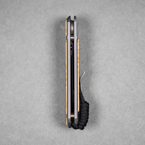 Drop Date (10/07): Chris Reeve Large Sebenza 31 - Drop Point Magnacut & Glass Blasted Titanium w/ Box Elder Inlay - URBAN EDC®