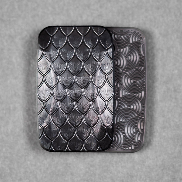 Drop Date (10/07): Magnus x URBAN Toad 'Super Dragon' Fidget Slider - Blackout Zirconium & Zirc Plates w/ Chaos Seigaiha™ - URBAN EDC®