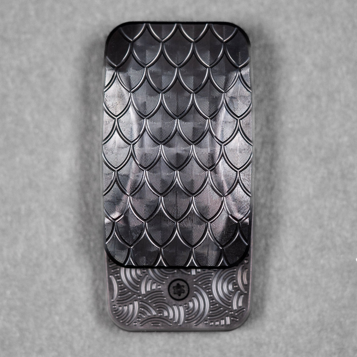 Drop Date (10/07): Magnus x URBAN Toad 'Super Dragon' Fidget Slider - Blackout Zirconium & Zirc Plates w/ Chaos Seigaiha™ - URBAN EDC®