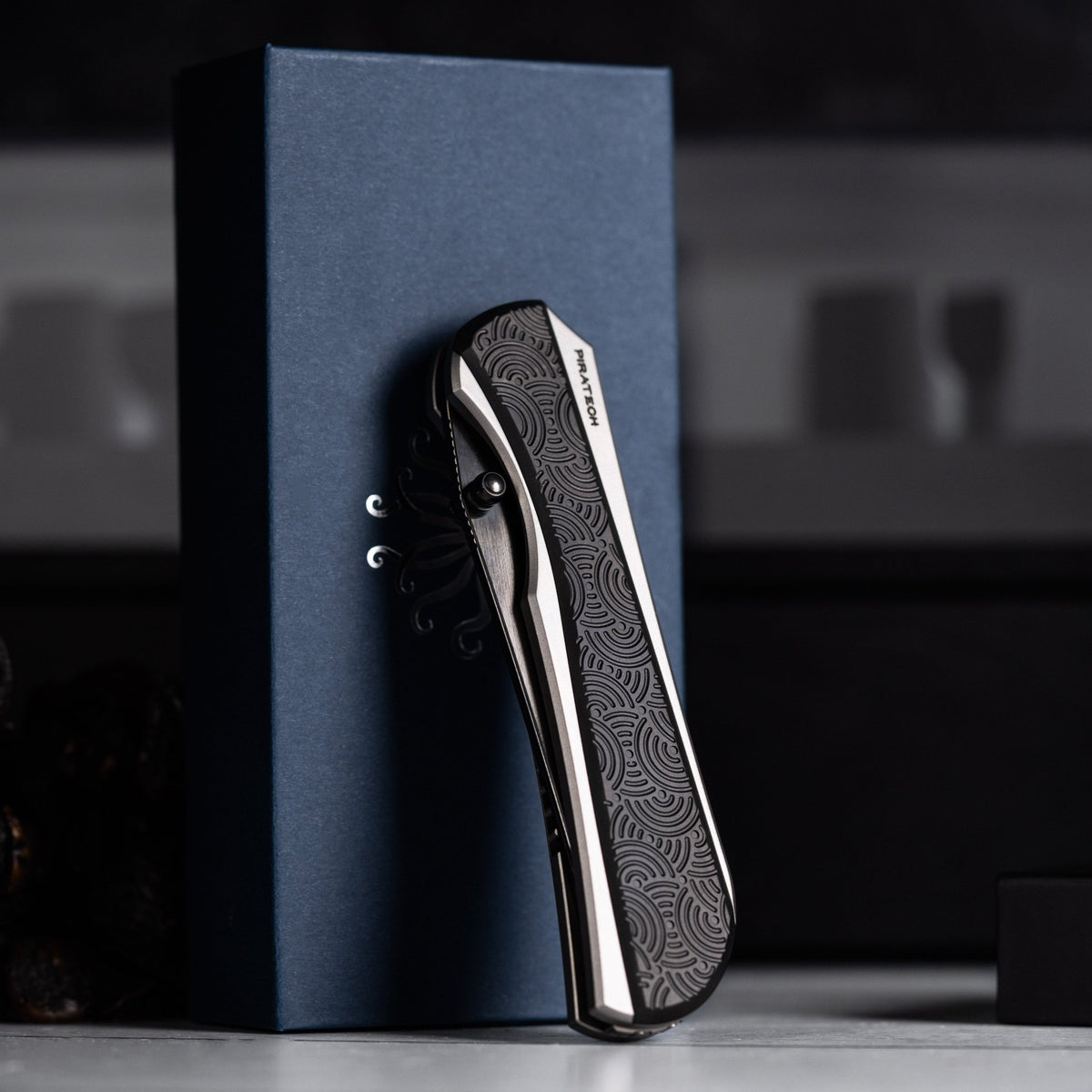 Drop Date (10/14): Piratech x URBAN Saga - Mirror Polish DLC S90V & Zir Blasted Titanium w/ Bead Blast DLC Chaos Seigaiha™ - URBAN EDC®