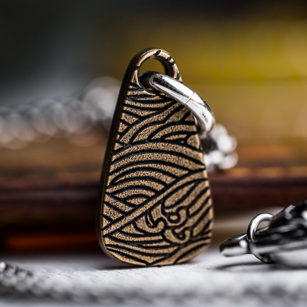Drop Date (10/15): Ben Krein x URBAN Pendant - Aged Brass w/ Seigaiha - URBAN EDC®