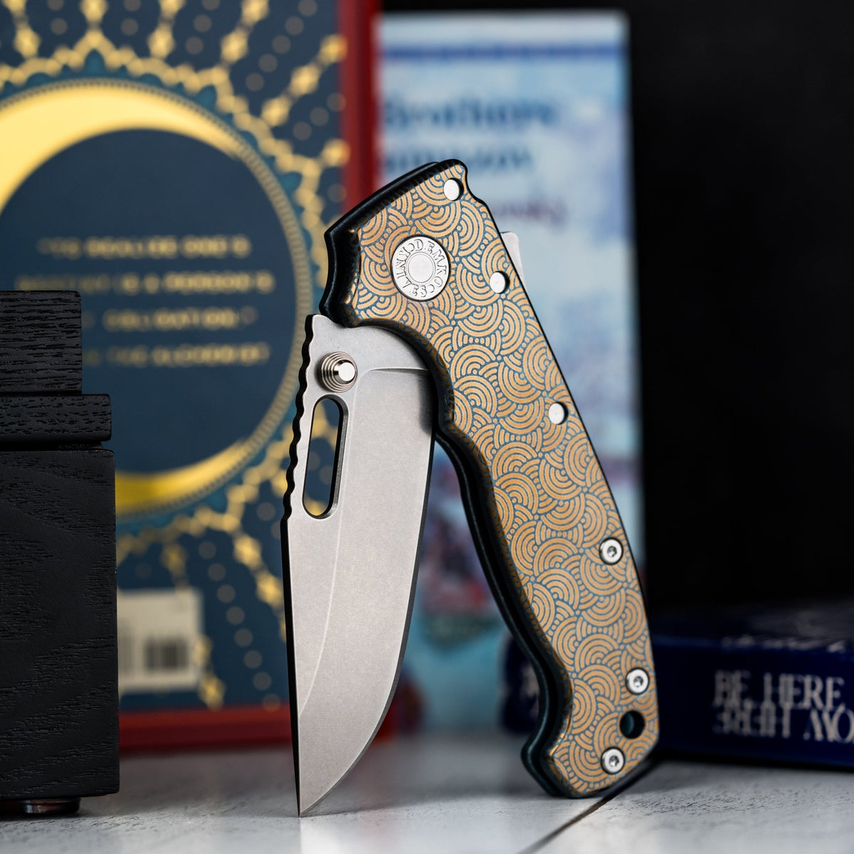 Drop Date (10/22): Demko x URBAN MG AD20 Slim - 20CV Clip Point w/ Titanium Chaos Seigaiha™ (Custom) - URBAN EDC®