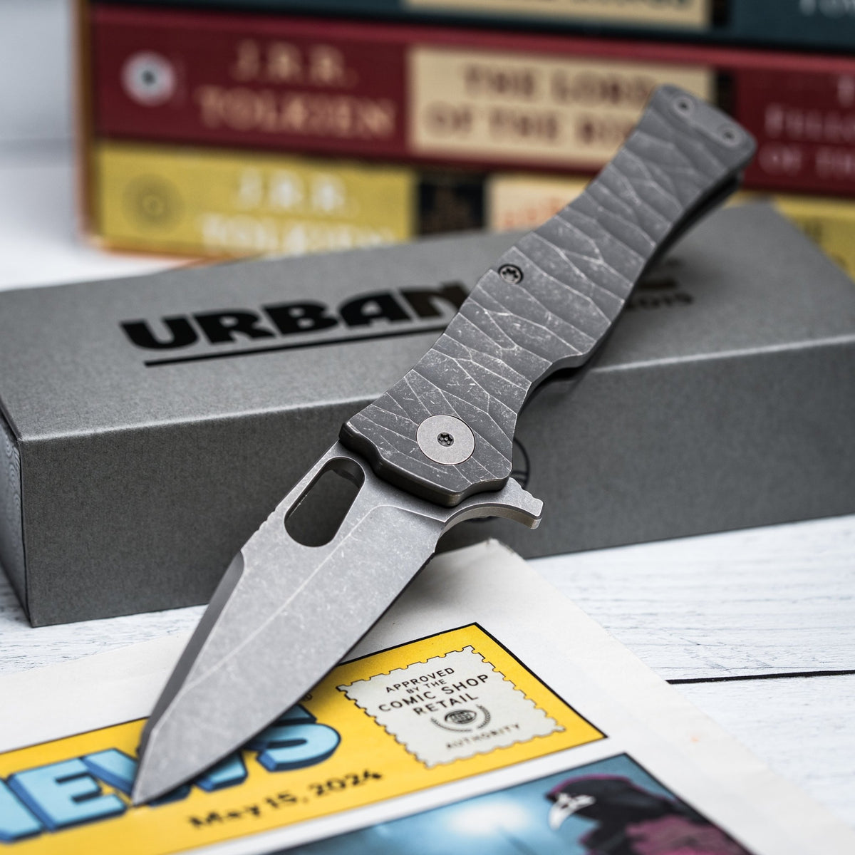 Drop Date (11/12): URBAN Castellan - Darkwashed Magnacut & Darkwashed Titanium w/ Rock Texture - URBAN EDC®