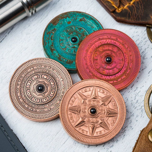 Drop Date (12/03): Astronomer Double Spinning Coin - Copper - URBAN EDC®