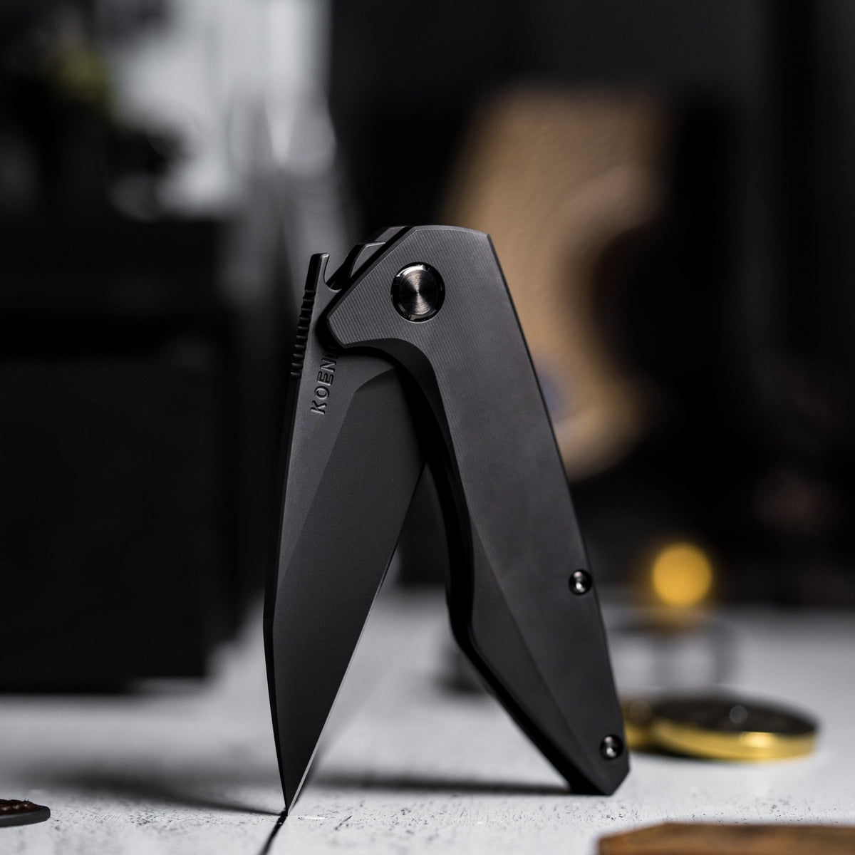 Drop Date (12/17): Koenig Mini Goblin Flipper - Black DLC M390 & Black DLC Titanium - URBAN EDC®
