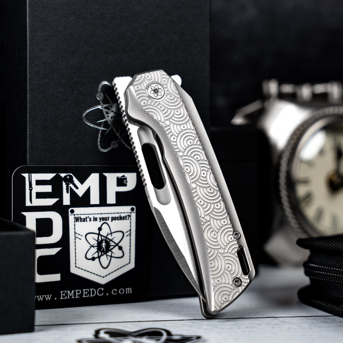 EMP EDC x URBAN Nymble X - Chaos Seigaiha Titanium - URBAN EDC®