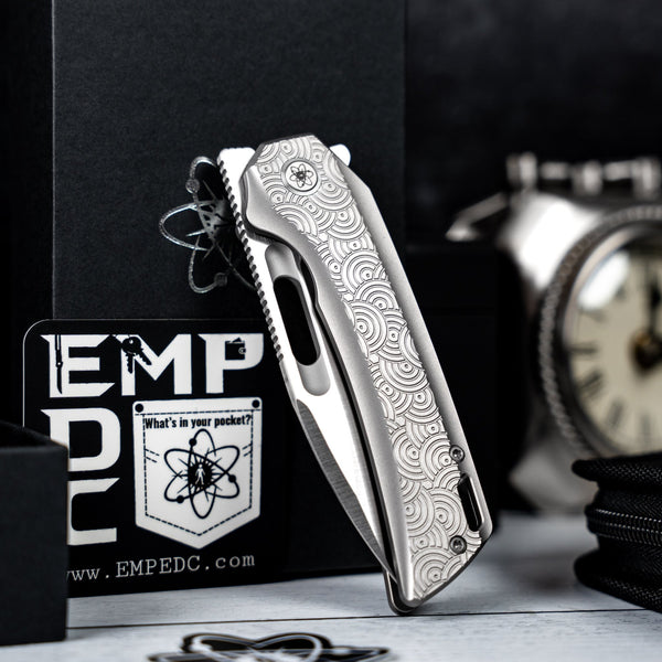 EMP EDC x URBAN Nymble X - Chaos Seigaiha Titanium - URBAN EDC®