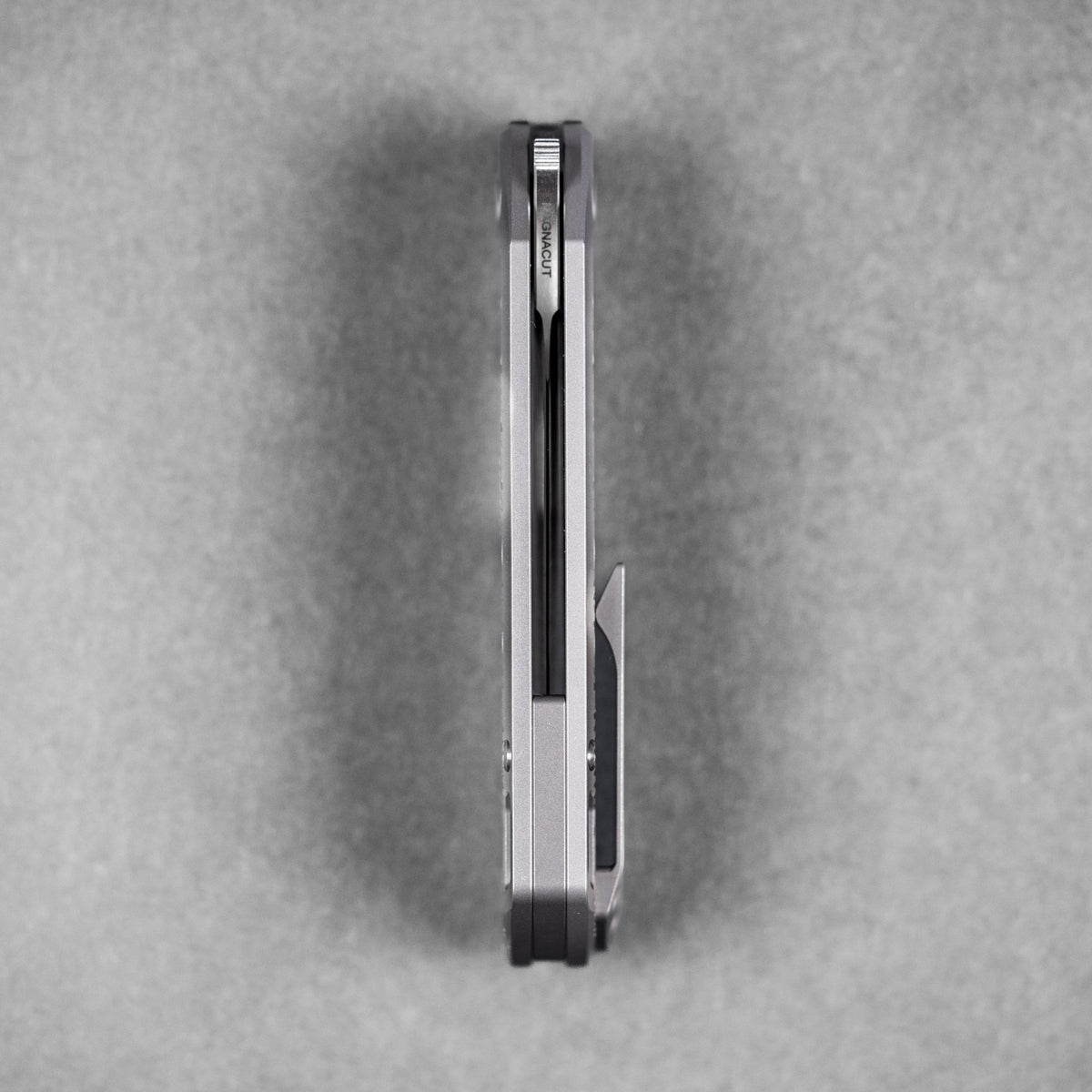 EMP EDC x URBAN Nymble XT - Belt Satin Magnacut & Bead Blasted Ti w/ Chaos Seigaiha™ - URBAN EDC®