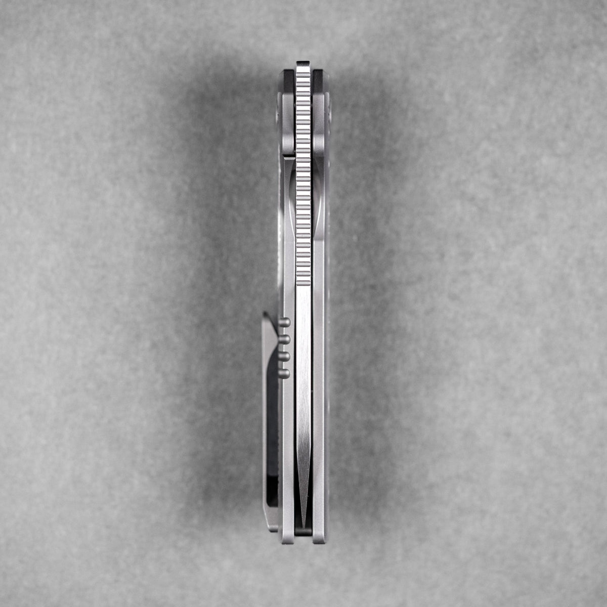 EMP EDC x URBAN Nymble XT - Belt Satin Magnacut & Bead Blasted Ti w/ Chaos Seigaiha™ - URBAN EDC®