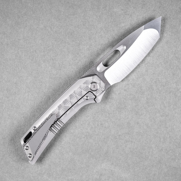 EMP EDC x URBAN Nymble XT - Belt Satin Magnacut & Bead Blasted Ti w/ Chaos Seigaiha™ - URBAN EDC®