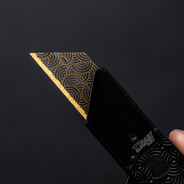 Exceed Designs x URBAN Gold Chaos Seigaiha Utility Blades - URBAN EDC®