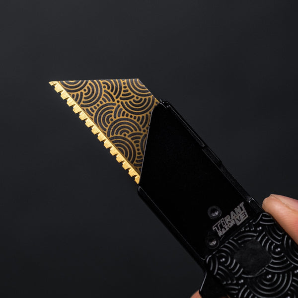 Exceed Designs x URBAN Gold Chaos Seigaiha Utility Blades - URBAN EDC®