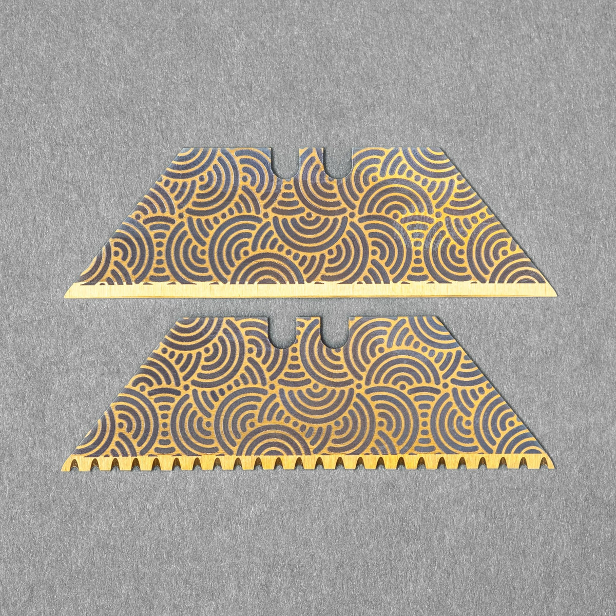 Exceed Designs x URBAN Gold Chaos Seigaiha Utility Blades - URBAN EDC®