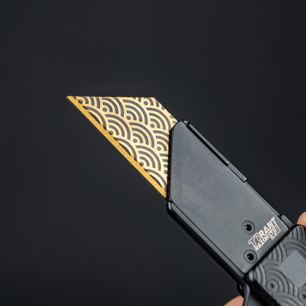 Exceed Designs x URBAN Gold Seigaiha Utility Blades - URBAN EDC®