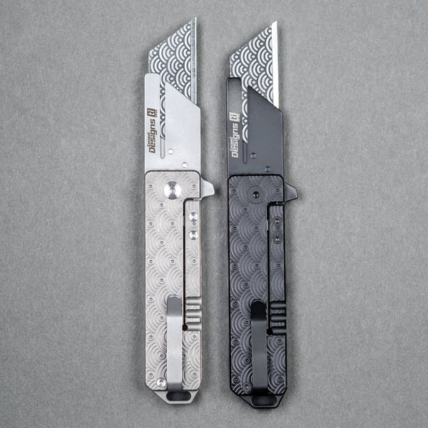 Exceed Designs x URBAN TiRant Razor V3 - Seigaiha (Limited) - URBAN EDC®