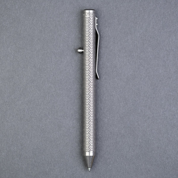 Fellhoelter Engraved Tibolt Titanium - Seigaiha (Exclusive) - URBAN EDC®