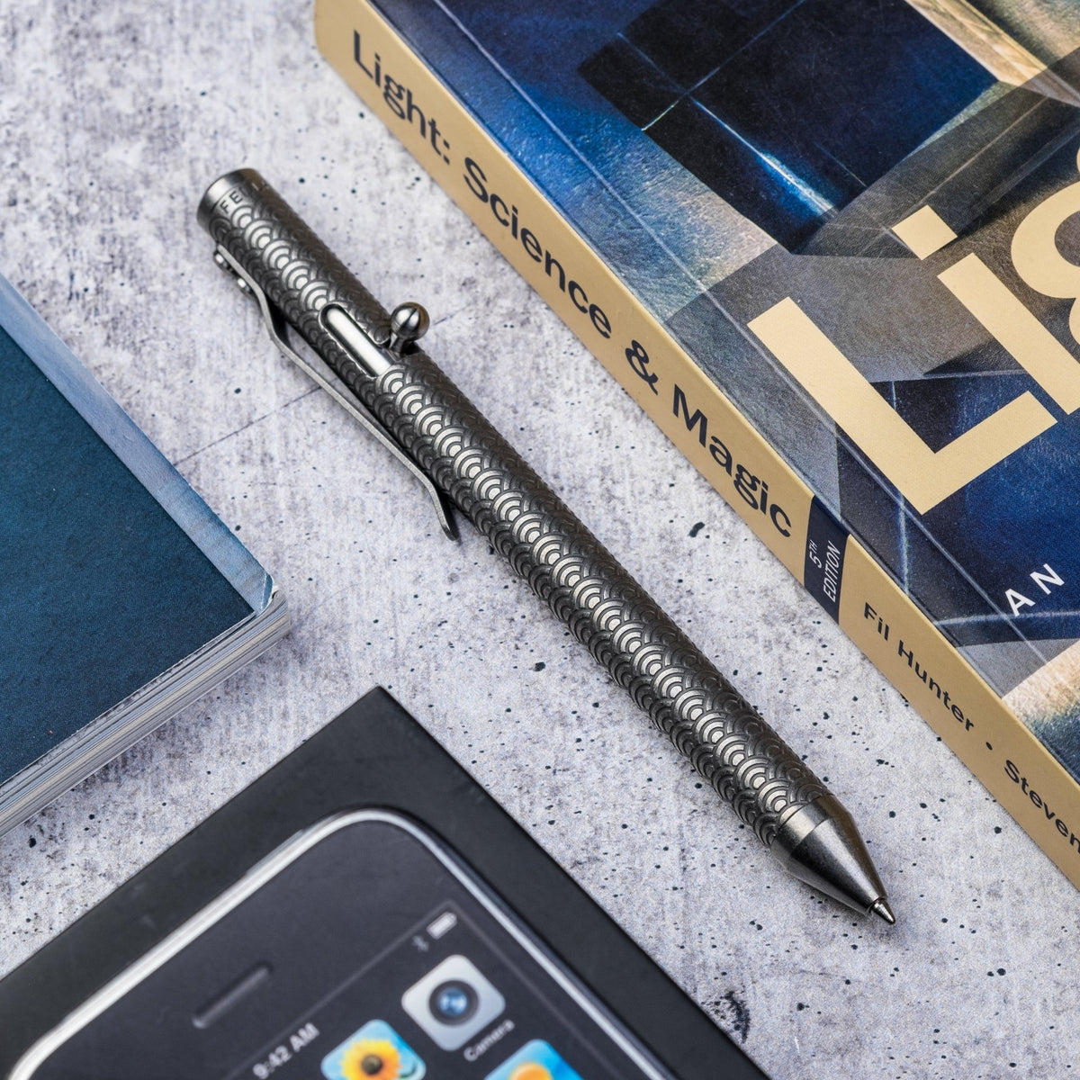 Fellhoelter Engraved Tibolt Titanium - Seigaiha (Exclusive) - URBAN EDC®
