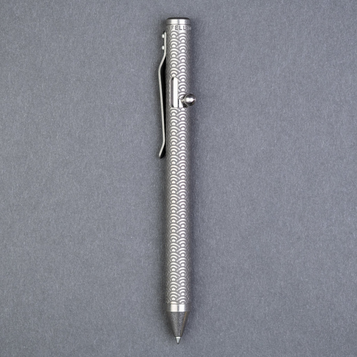 Fellhoelter Engraved Tibolt Titanium - Seigaiha (Exclusive) - URBAN EDC®