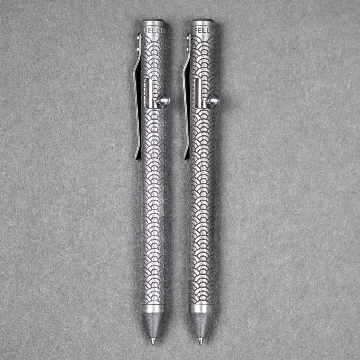 Fellhoelter TiBolt Full Size - Seigaiha Titanium - URBAN EDC®