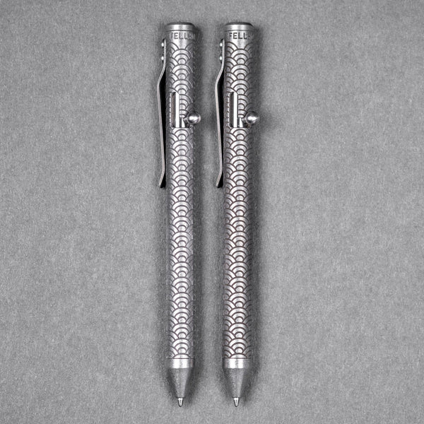 Fellhoelter TiBolt Full Size - Seigaiha Titanium - URBAN EDC®