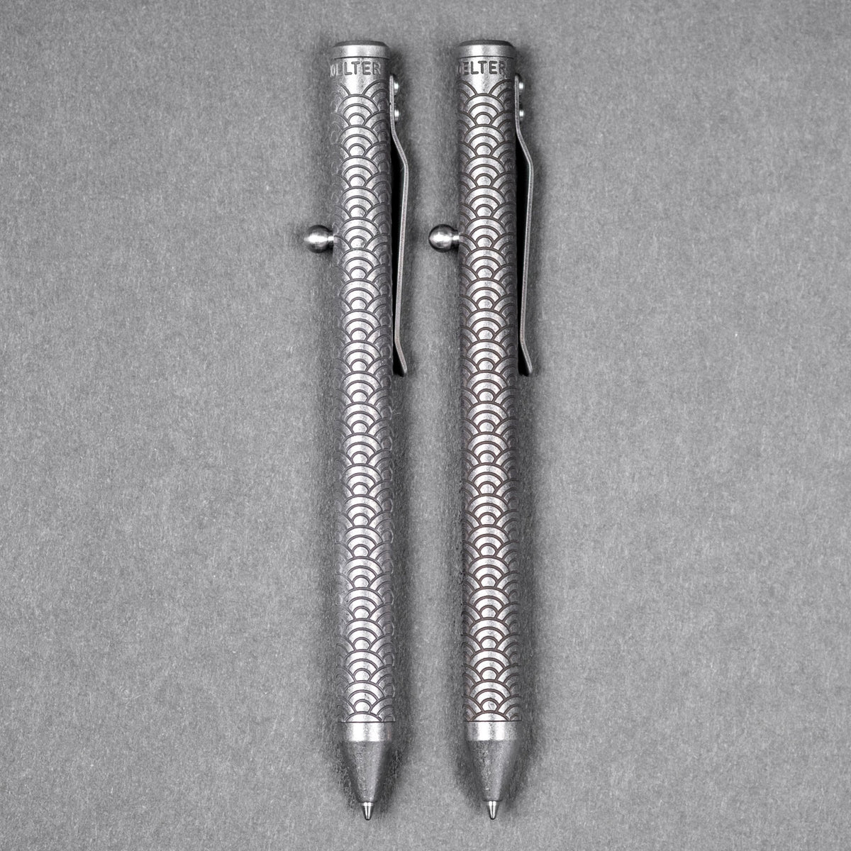 Fellhoelter TiBolt Full Size - Seigaiha Titanium - URBAN EDC®