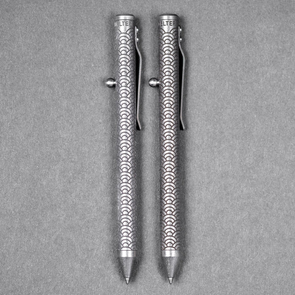 Fellhoelter TiBolt Full Size - Seigaiha Titanium - URBAN EDC®