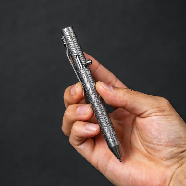 Fellhoelter TiBolt G2 - Seigaiha Titanium - URBAN EDC®
