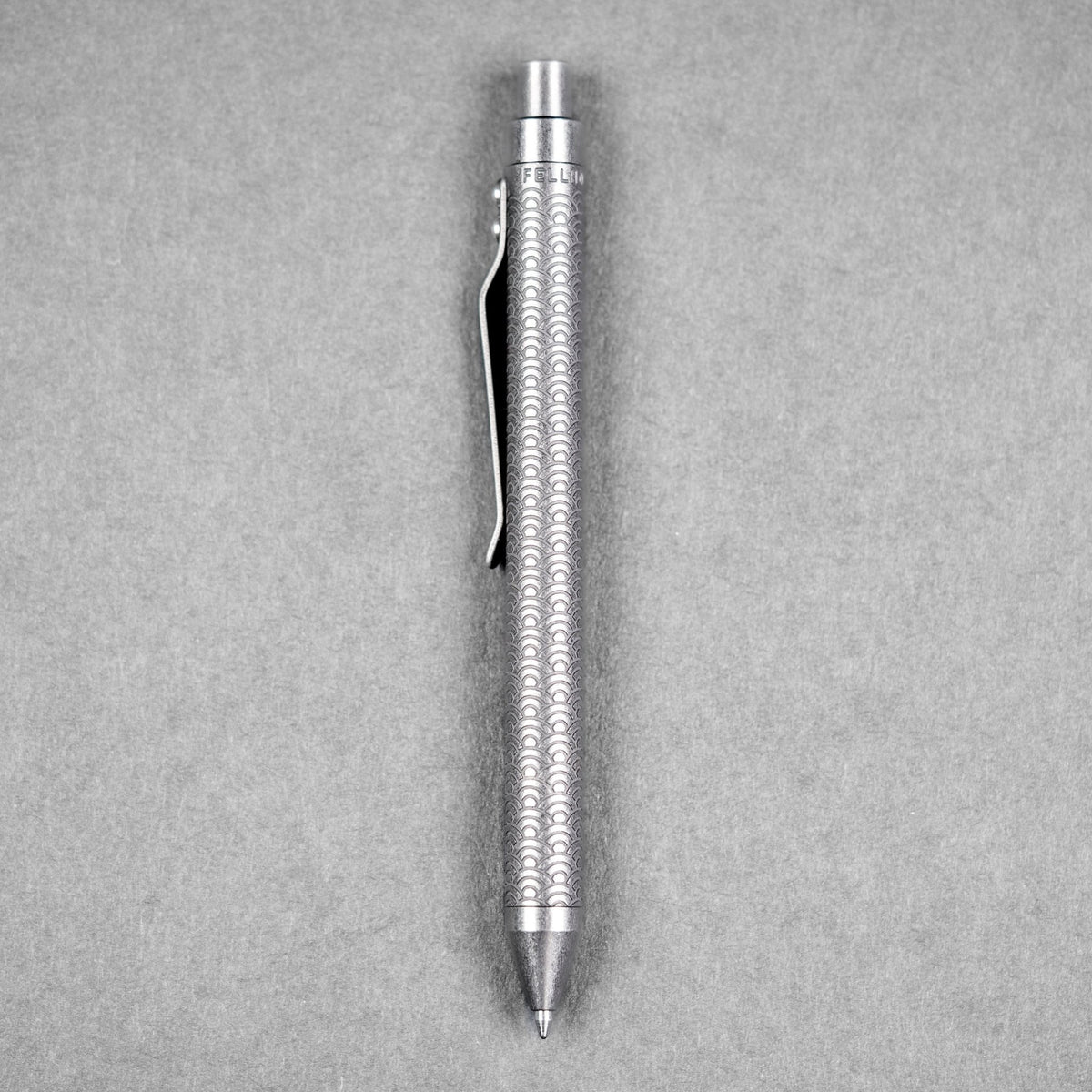 Fellhoelter x URBAN TiCkler Pen - Two - Tone Seigaiha Titanium - URBAN EDC®