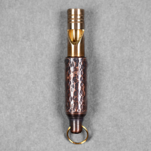 Fiddle Foundry Whistle - Hammered Copper & Brass (Custom) - URBAN EDC®