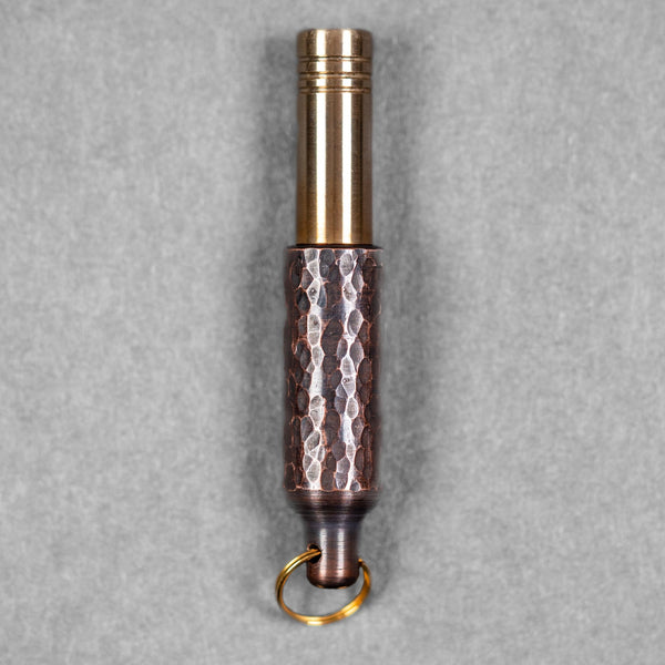 Fiddle Foundry Whistle - Hammered Copper & Brass (Custom) - URBAN EDC®