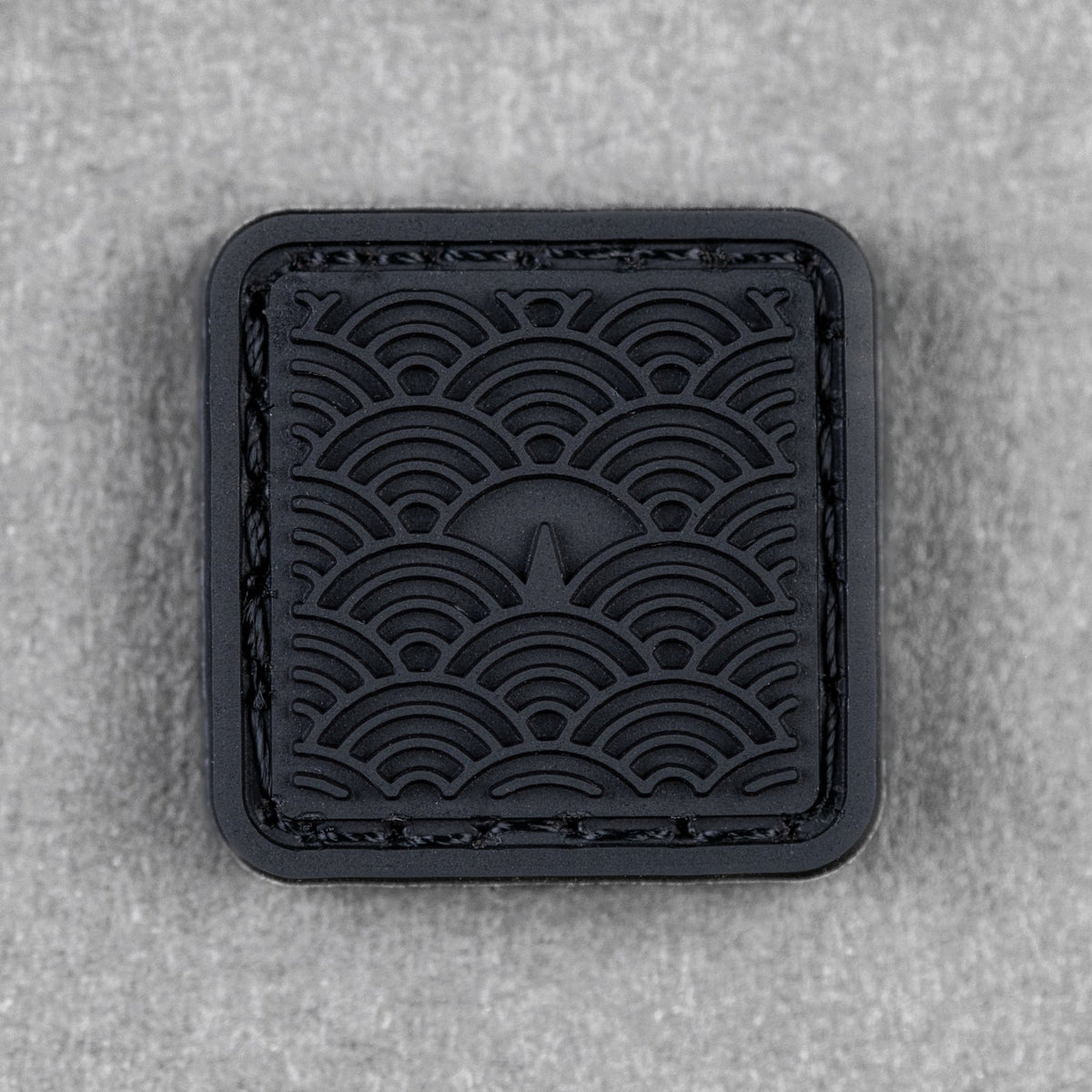 Found at Sea Seigaiha RE Patch - Black Waves - URBAN EDC®