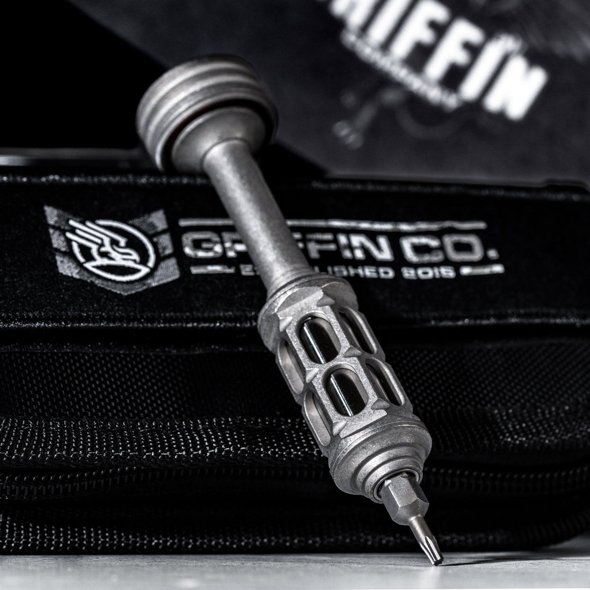 Griffin Co Phoenix Driver - Blasted & Tumbled Ti - URBAN EDC®