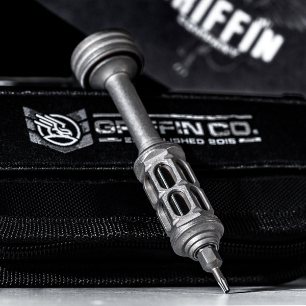 Griffin Co Phoenix Driver - Blasted & Tumbled Ti - URBAN EDC®