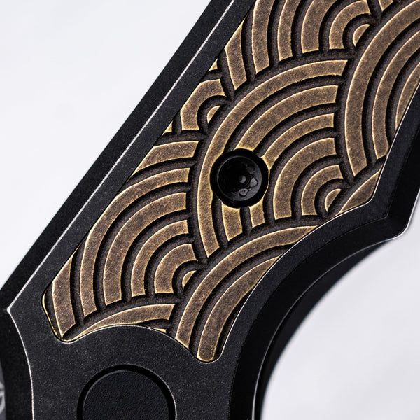 Griffin Co. Scout F2 - Aged Bronze Seigaiha (Exclusive) - URBAN EDC®