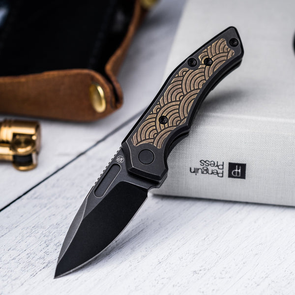 Griffin Co. Scout F2 - Aged Bronze Seigaiha (Exclusive) - URBAN EDC®
