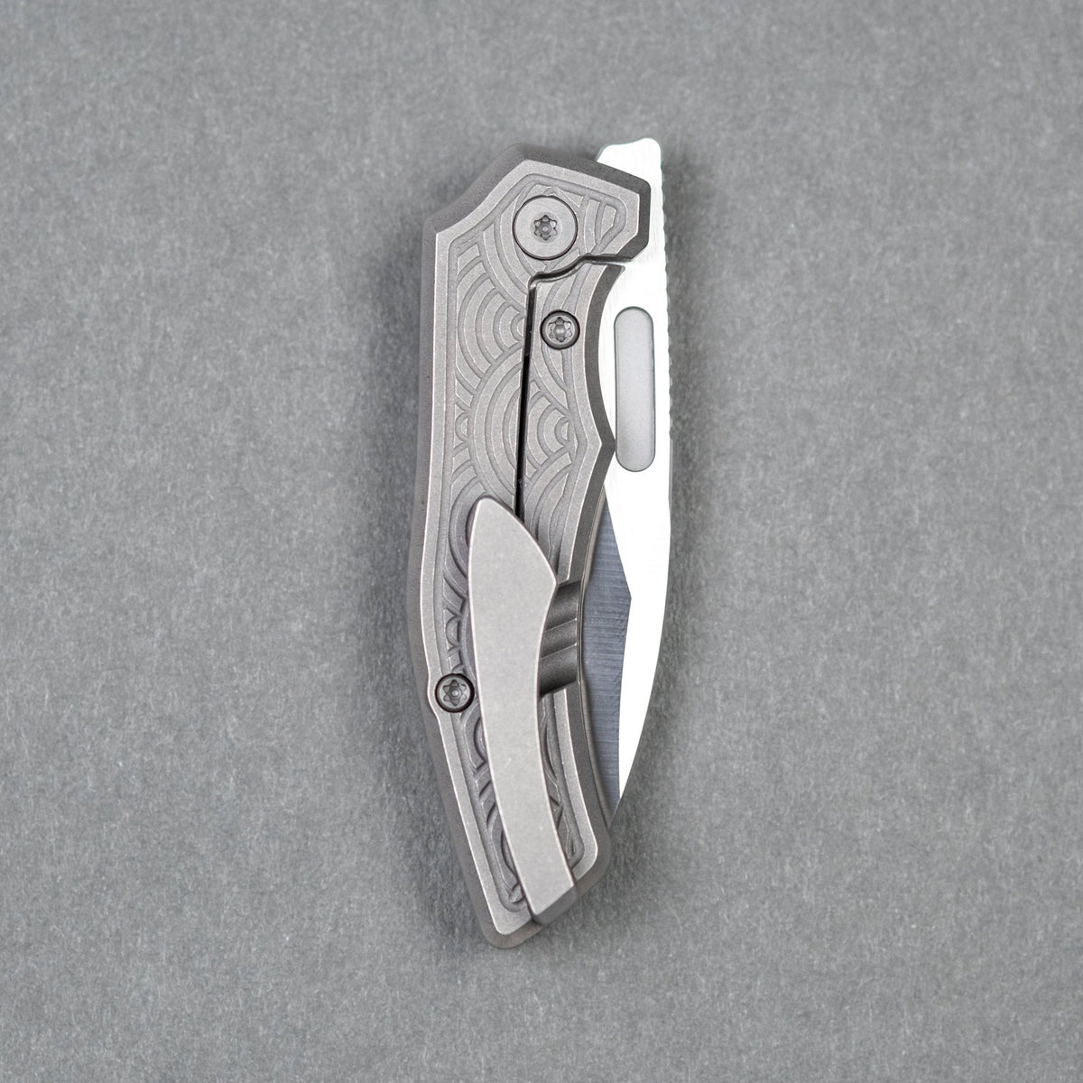 Griffin Co. Scout F2 - Dark Stonewash Titanium Seigaiha (Exclusive) - URBAN EDC®