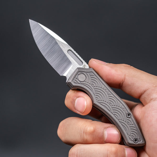 Griffin Co. Scout F2 - Dark Stonewash Titanium Seigaiha (Exclusive) - URBAN EDC®
