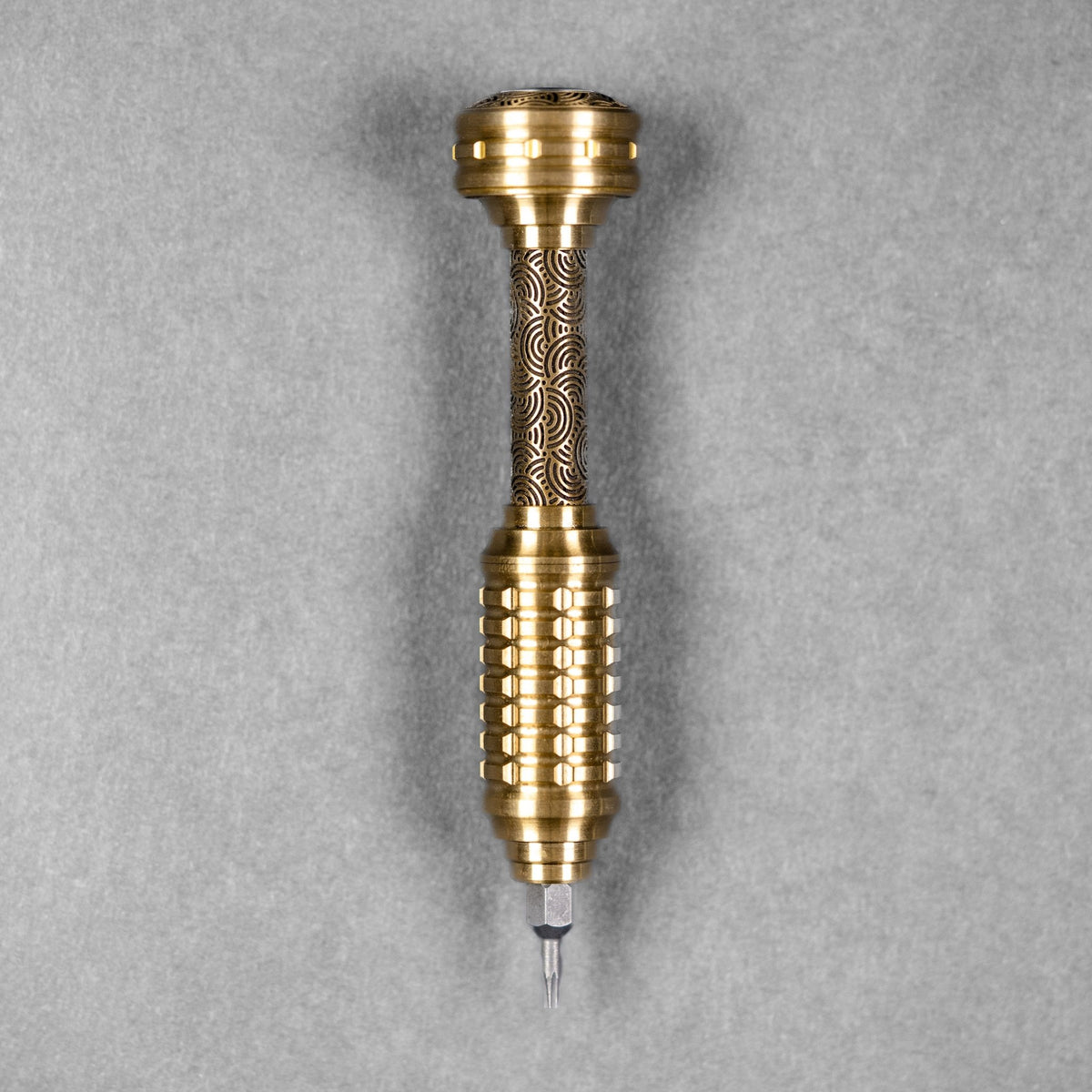 Griffin Co x URBAN MKIII Driver - Satin Brass w/ Chaos Seigaiha™ - URBAN EDC®