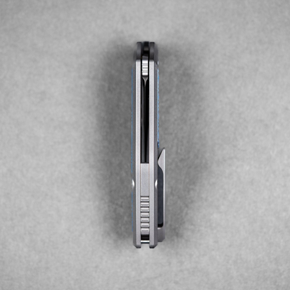 Griffin Co x URBAN Scout F3 Folder - Belt Satin Magnacut & Blurple Titanium w/ Chaos Seigaiha™ - URBAN EDC®