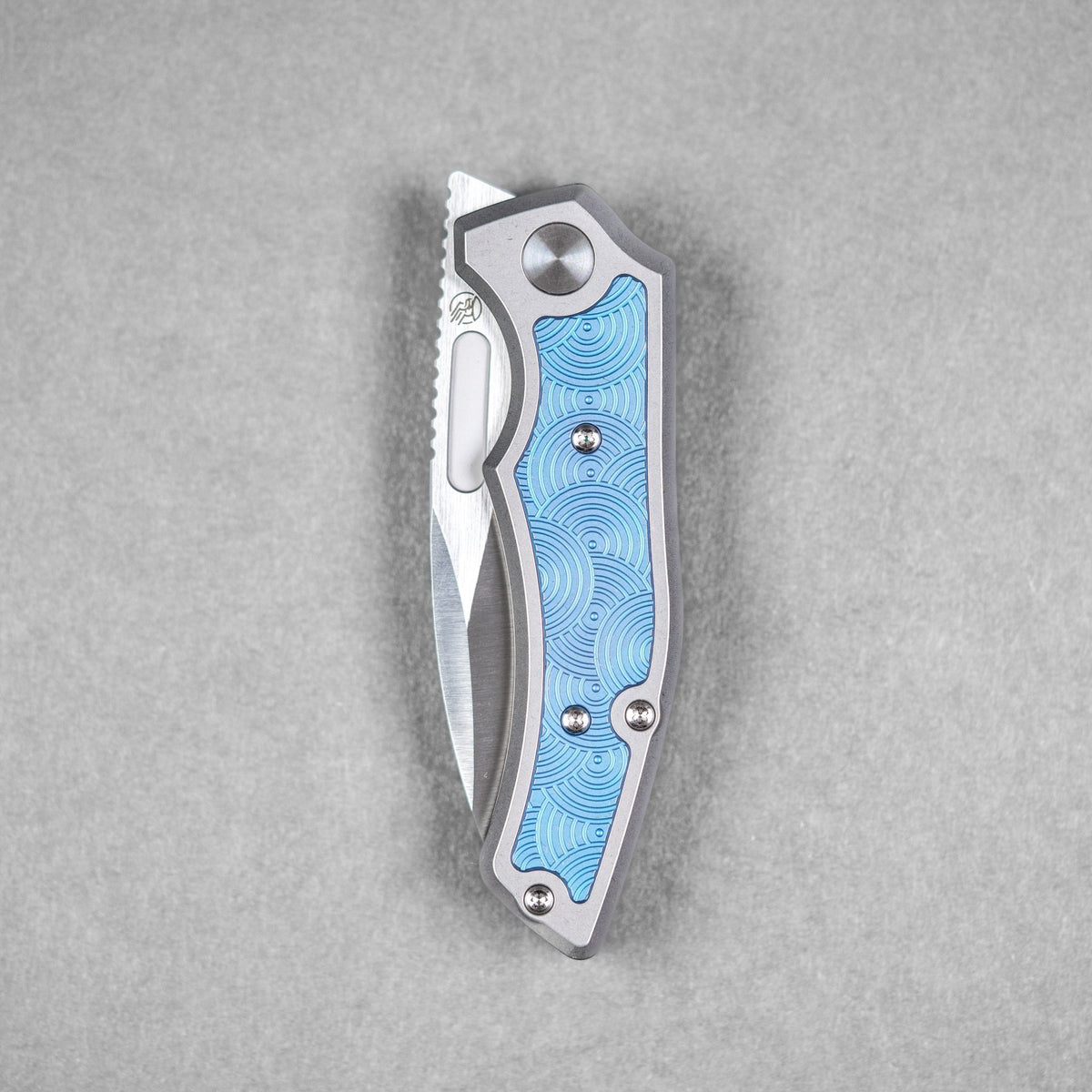 Griffin Co x URBAN Scout F3 Folder - Belt Satin Magnacut & Blurple Titanium w/ Chaos Seigaiha™ - URBAN EDC®