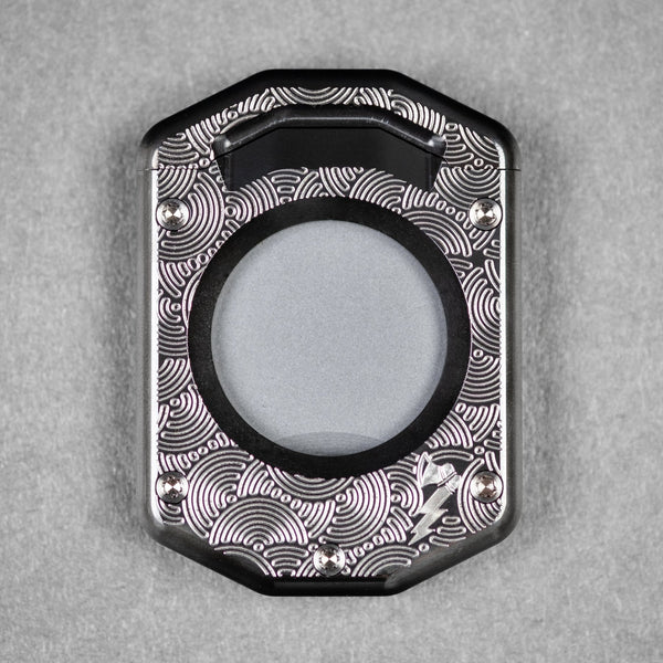 Griffworx x URBAN Scarab Cigar Cutter - Zirconium Chaos Seigaiha - URBAN EDC®