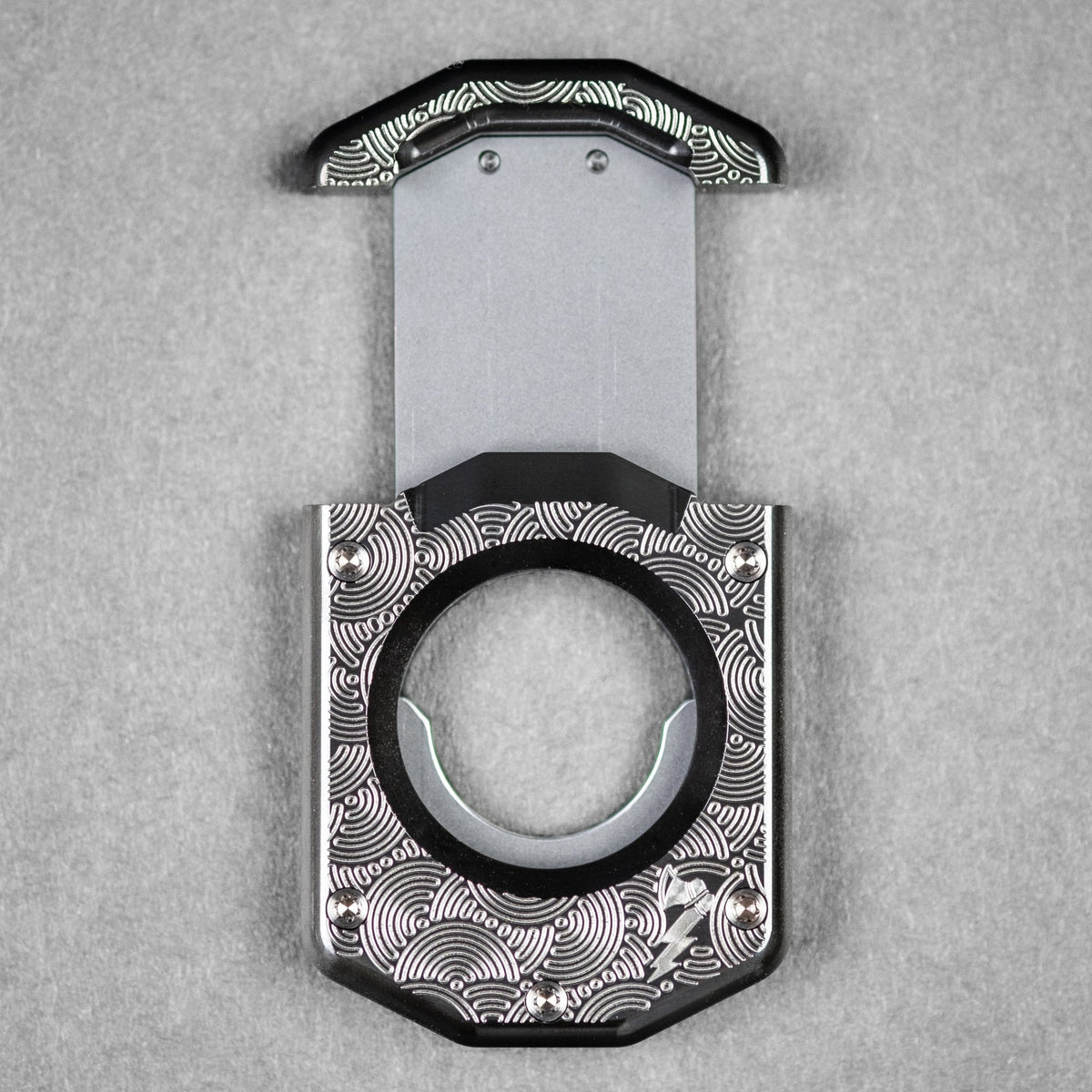 Griffworx x URBAN Scarab Cigar Cutter - Zirconium Chaos Seigaiha - URBAN EDC®