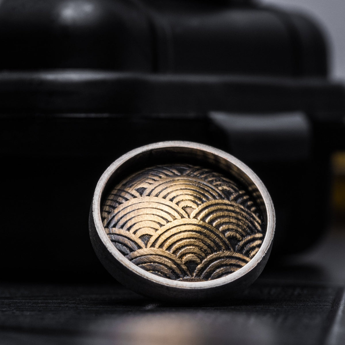 Jamie Feinstein Seigaiha Pin - Brass & Nickel Silver (Custom) - URBAN EDC®