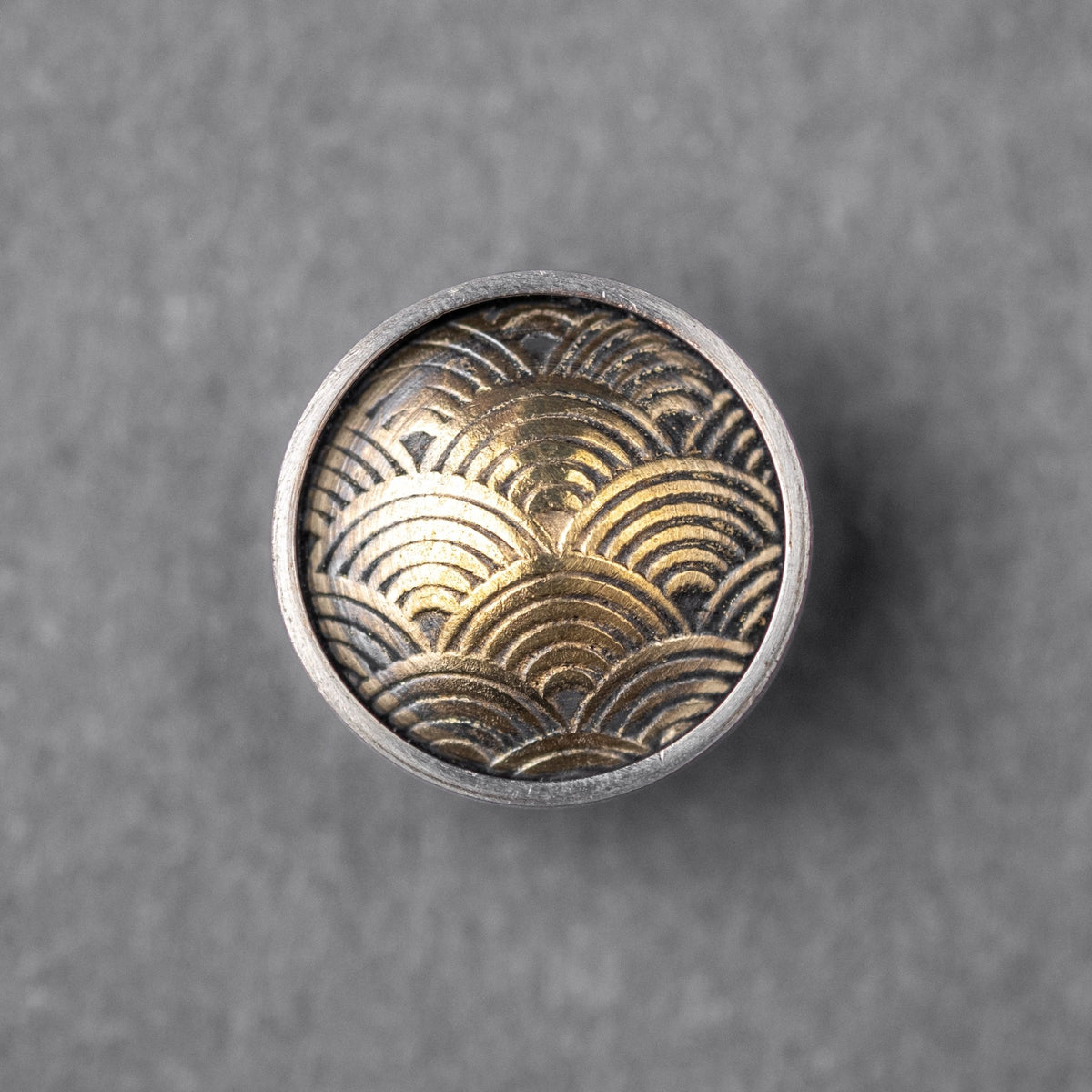 Jamie Feinstein Seigaiha Pin - Brass & Nickel Silver (Custom) - URBAN EDC®