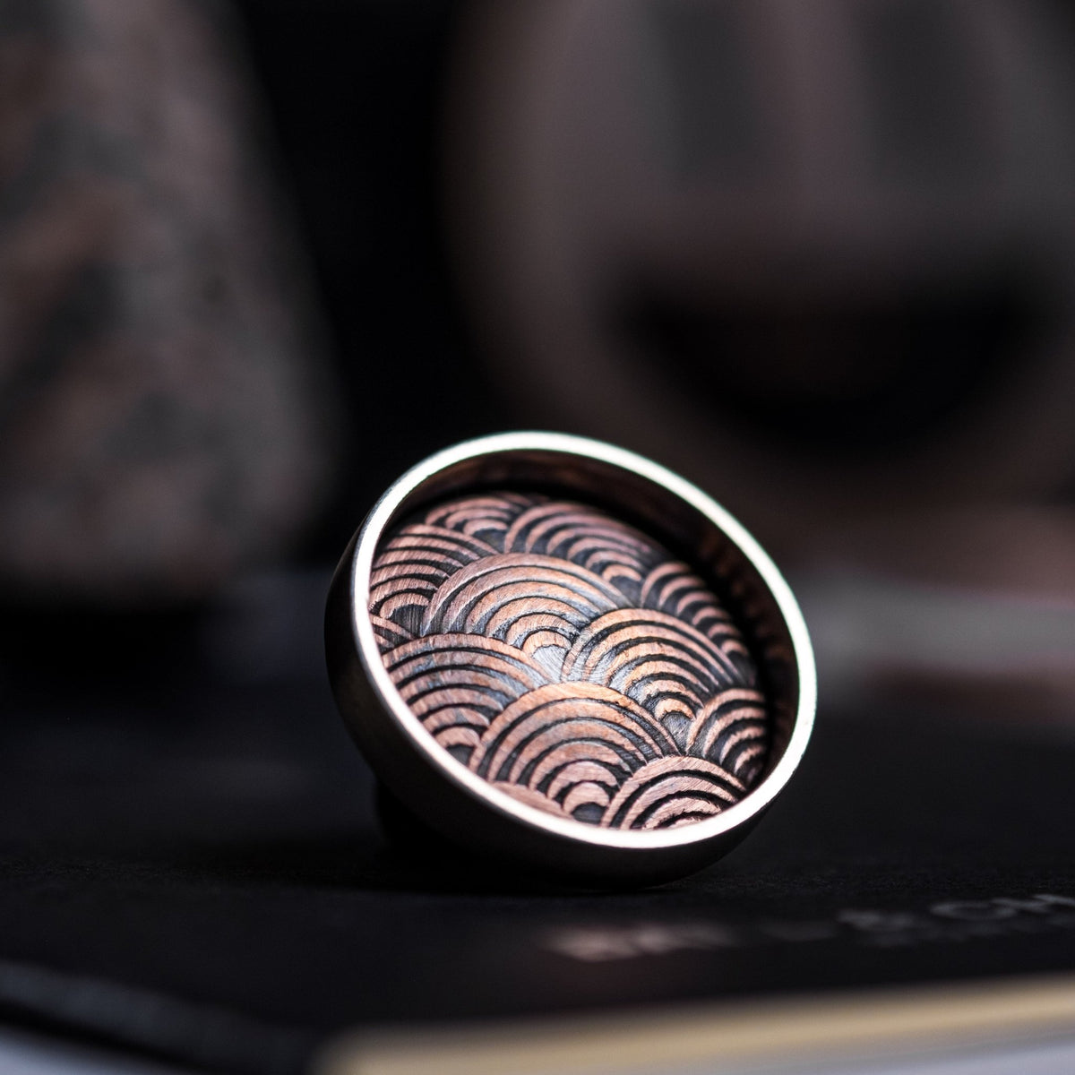 Jamie Feinstein Seigaiha Pin - Copper & Nickel Silver (Custom) - URBAN EDC®